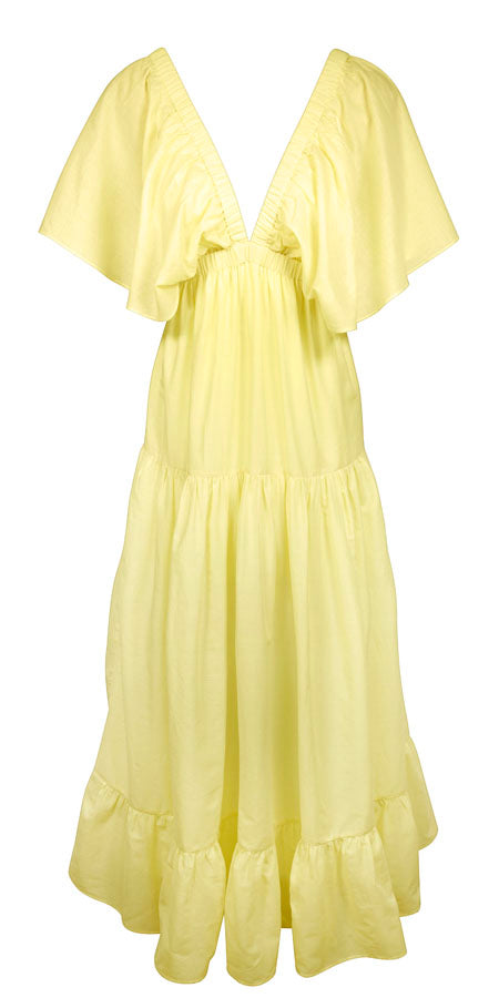 Dress "Tidal Radiance" zitronengelb