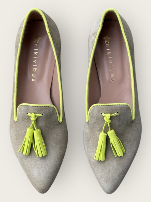 Tassel Loafer Fumo/Lime