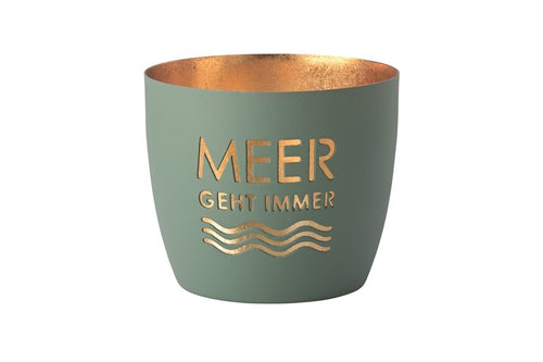 Windlicht "Meer geht immer"