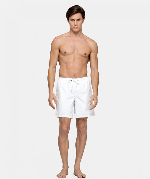 Short medium 14 inch white retro