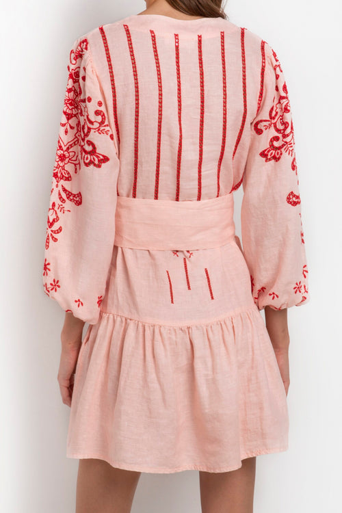 Dress Tinos short red/pink