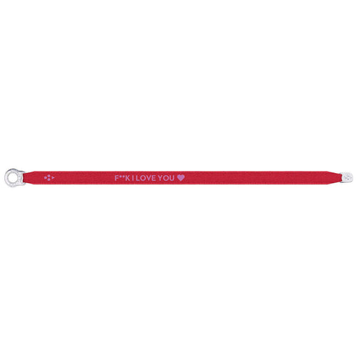 Sorbet Satin Bracelets Summer 21 f**k I love you