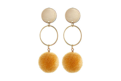 Ohrringe Single pompom