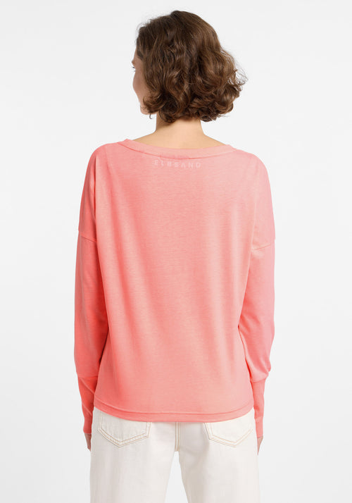 Elbsand Shirt loose Ingiara neon coral