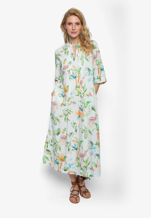 Midi Dress "Palms and Camels"