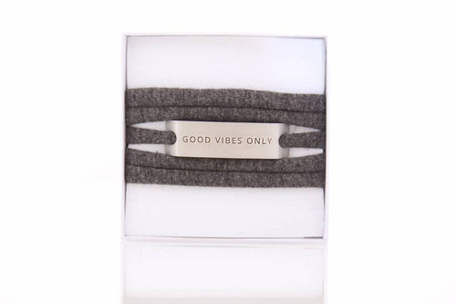 Good Vibes Only silber