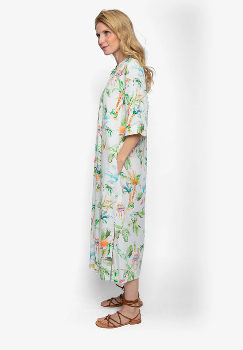 Midi Dress "Palms and Camels"