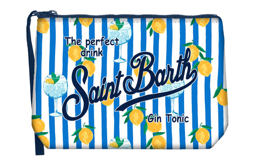 Aline Pochette Scuba Gin Tonic Lemon Stripes