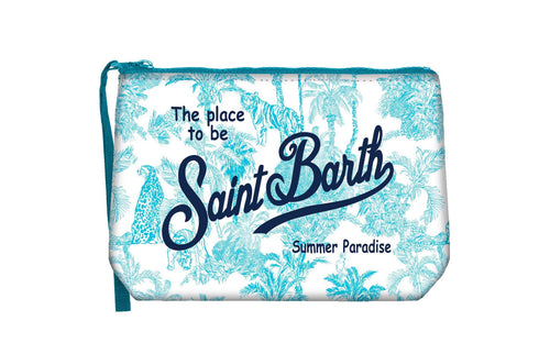 Aline Pochette Sponge "Jungle Oceania" light blue