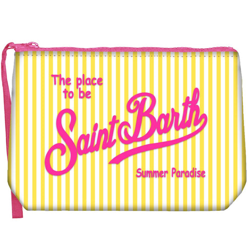 Aline Pochette Sponge Mini Stripes yellow/pink