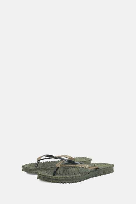 Ilse Jacobsen Flip Flops Glitter army
