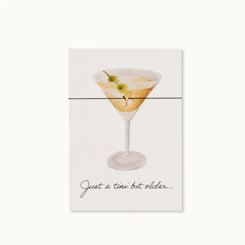 Armbandkarte "Martini Just a tiny bit older"