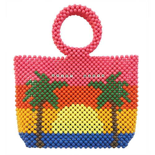 Beaded Bag Sun Palms