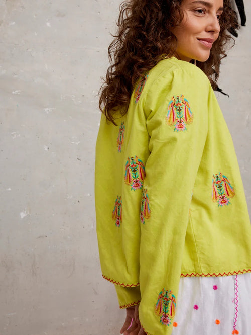 Basil Jacket Lime Parrot