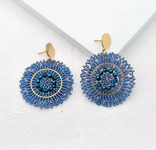 Ohrstecker Beads "Blue Addict"