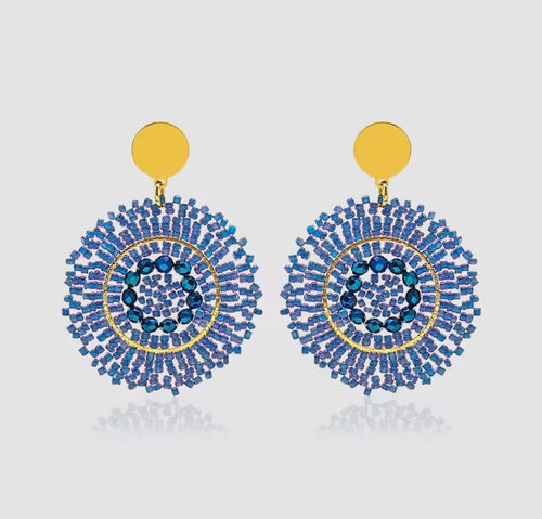 Ohrstecker Beads "Blue Addict"