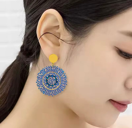 Ohrstecker Beads "Blue Addict"