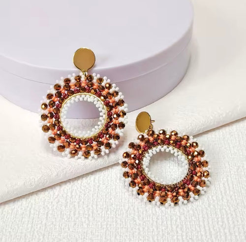 Ohrstecker Beads "Brownie"