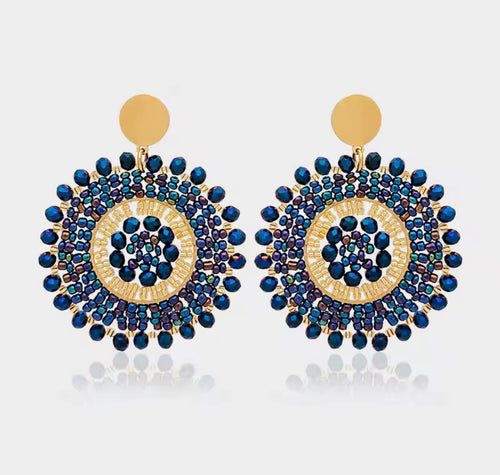 Ohrstecker Beads "Midnight"