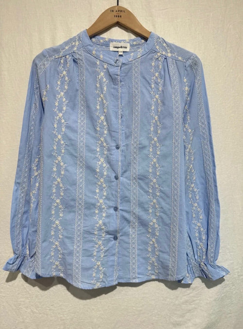 Bluse "Marie" light blue