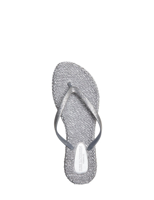 Ilse Jacobsen Flip Flops Glitter silber