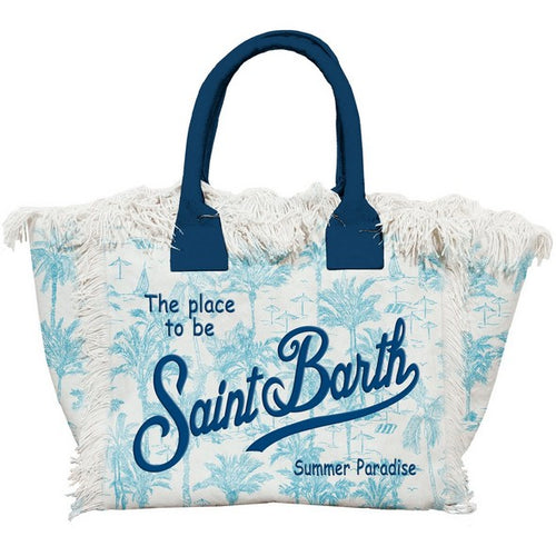 Tasche Colette Canvas Small "Saint Beach" white/light blue