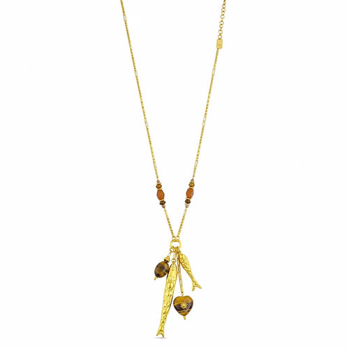 Lange Kette "Fische brown"