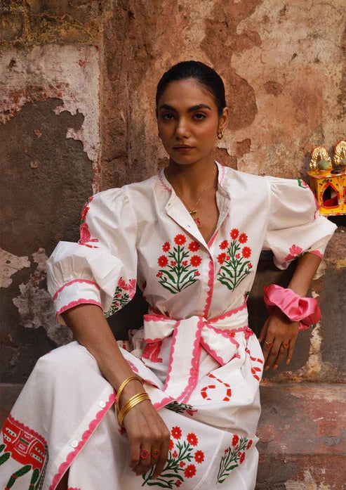 Chaupad Hemdkleid "Jodhpur" rot
