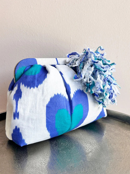 Clutch Ikat Petrol