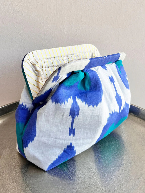 Clutch Ikat Petrol