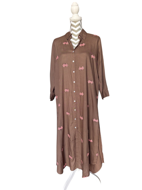 Shirt Dress Crab Choco