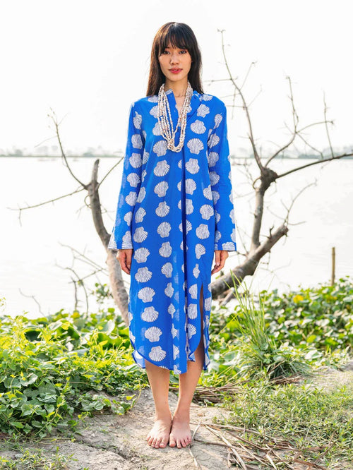 Kaftan Cedar Blue Shells
