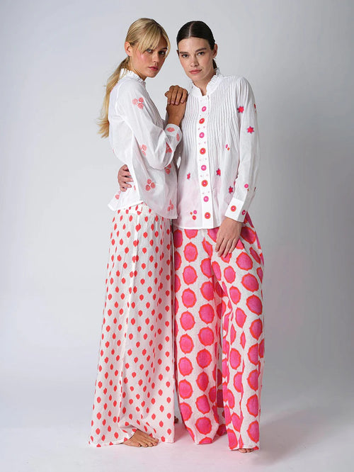 Hose Majoran Ikat pink