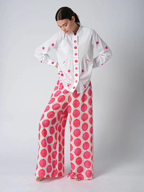 Hose Majoran Ikat pink