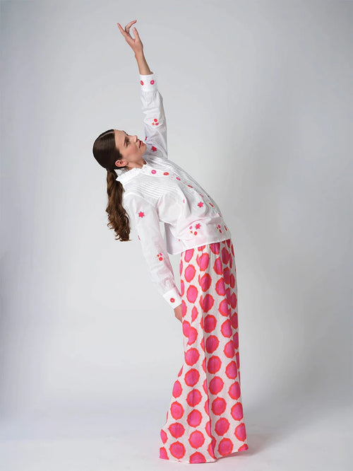 Hose Majoran Ikat pink