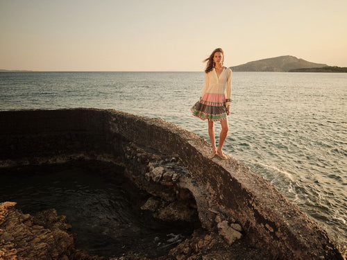 Dress Ella 3 soft pink/grün