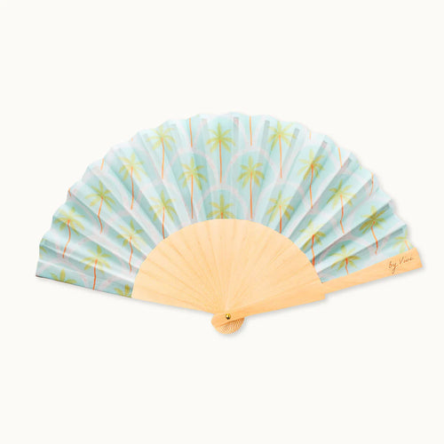 Fächer "Retro Palmen"