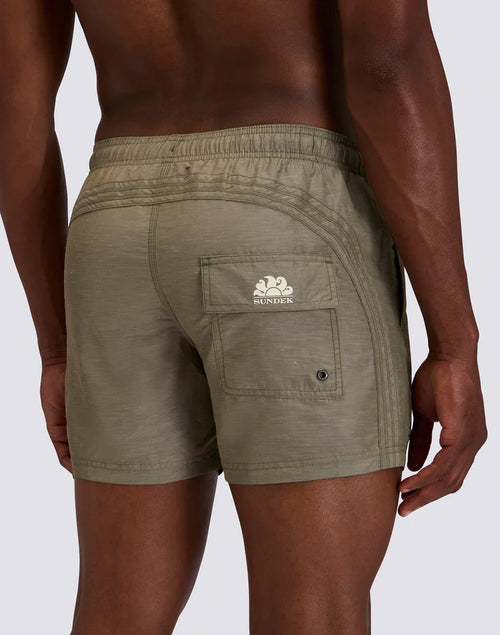 Boardshort Linen Khaki