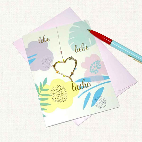 Billet "Lebe Liebe Lache"