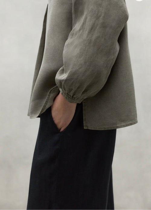 Ecoalf Laialf Leinenbluse grau