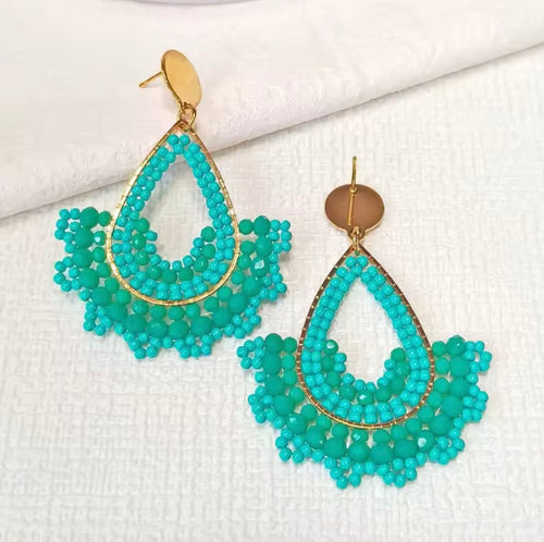 Ohrstecker Miyuki Beads "Turquoise Summer" 3