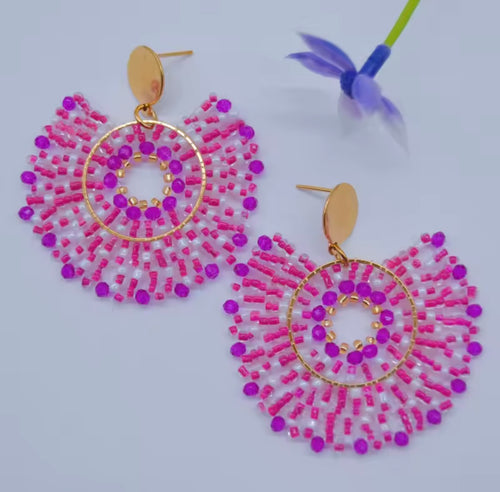 Ohrstecker Beads " Multi Colour"