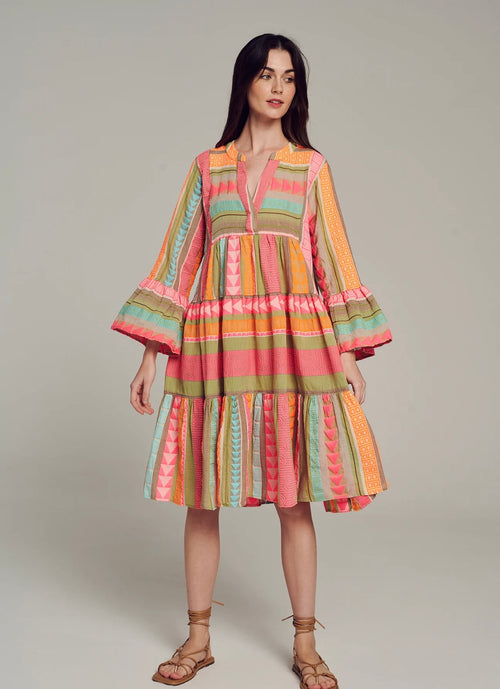 Dress Ella Midi multi pink