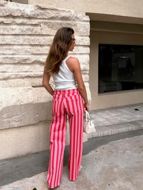 Jeans "Stripeslove" Red/Pink