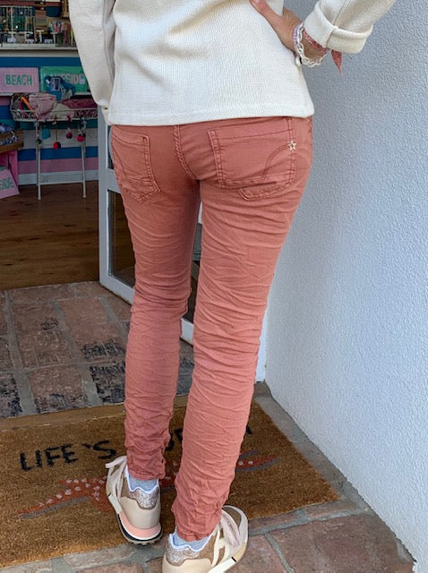 Jeans Stretch terracotta