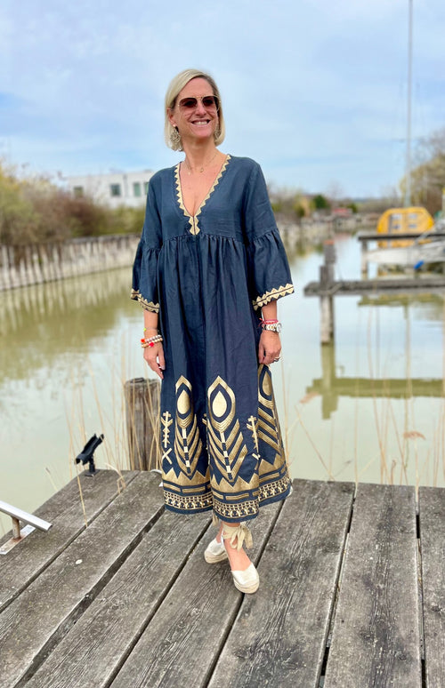 Midi Dress Mykonos Feather 2