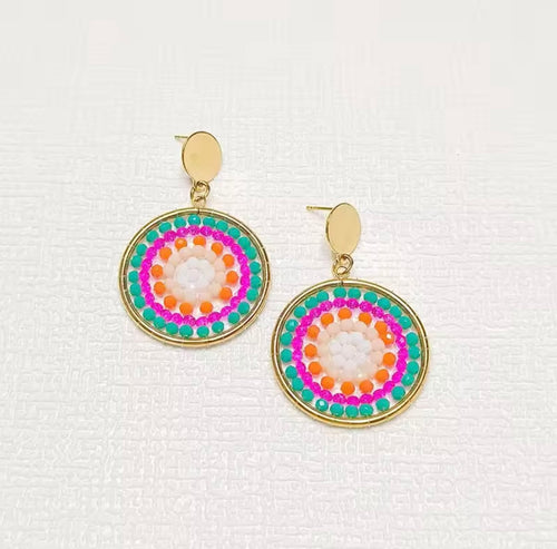 Ohrstecker Beads " Colour Explosion"