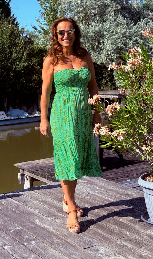 Midi Dress Bandeau " Printlove"