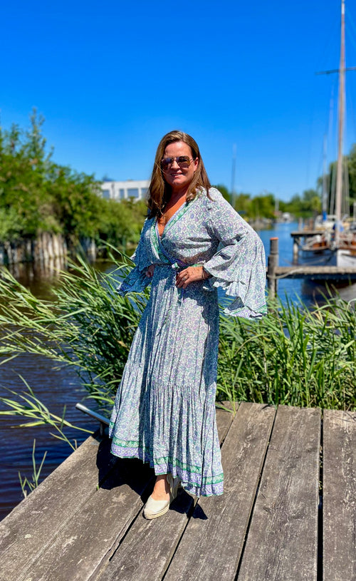 Wickeldress "Lilac Flower"