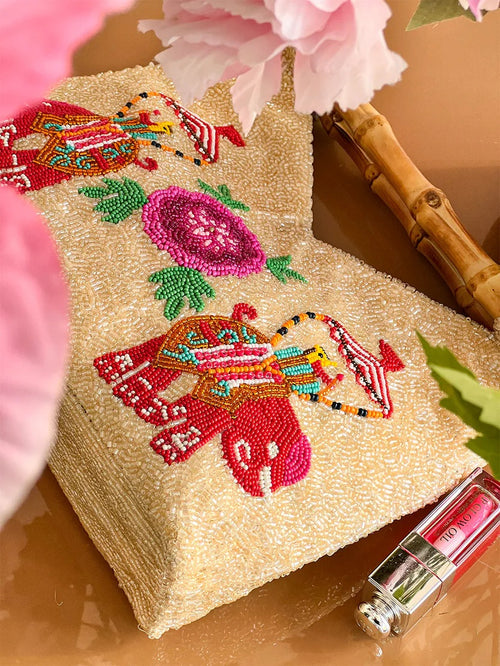 Bamboo Bag Red Elephant